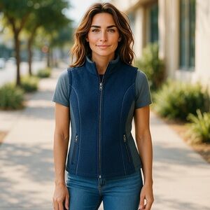KÜHL Women’s Full Zip Wool Blend Performance Outdoors Hiking‎ Fleece Vest Size M